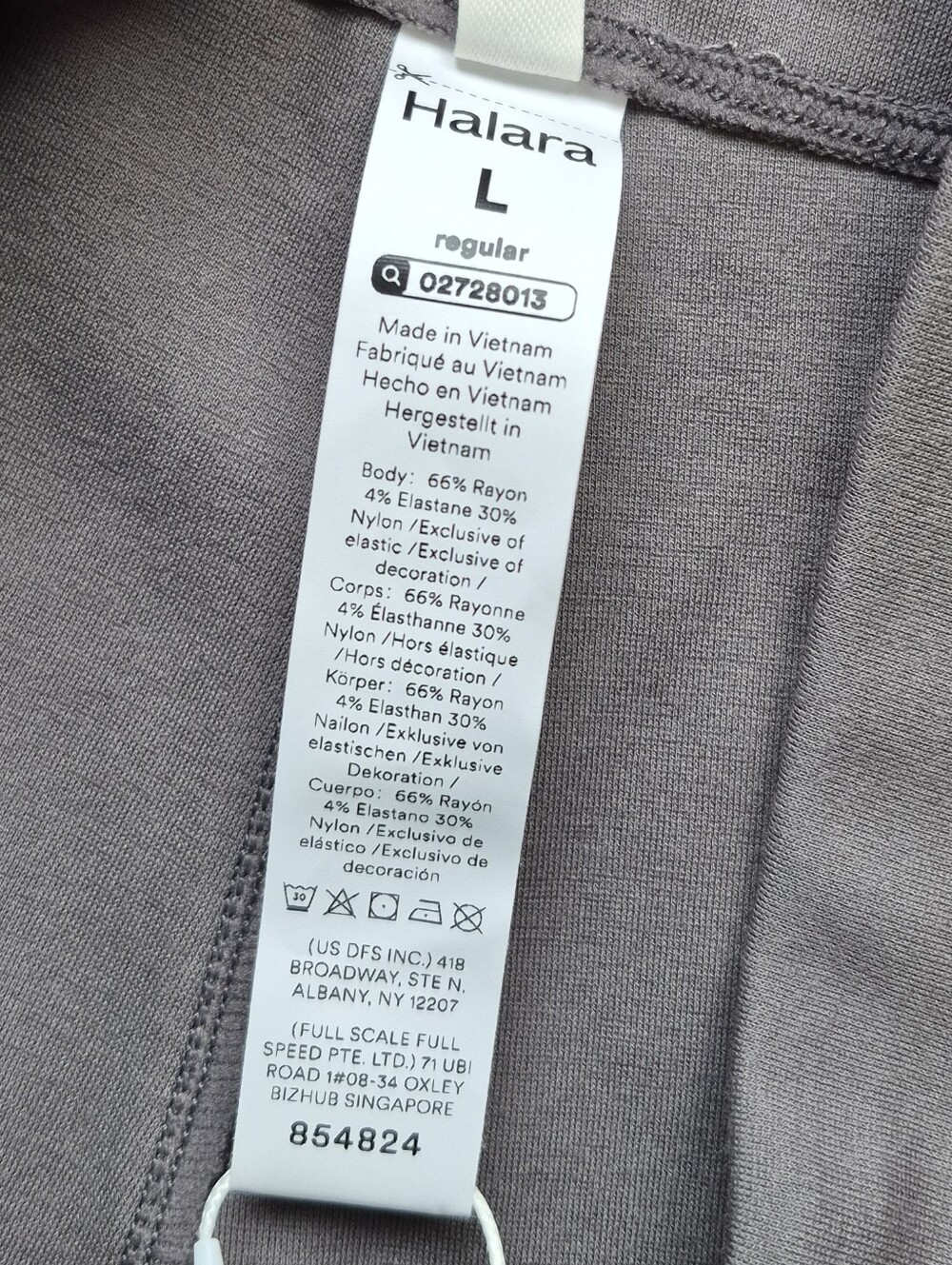 Halara High Waisted Tummy Control Bootcut Work Pants Grey Size Large NWT - Picture 13 of 13